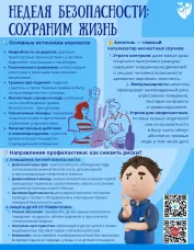 29 июня – 5 июля Неделя, направленная на снижение смертности  от внешних причин