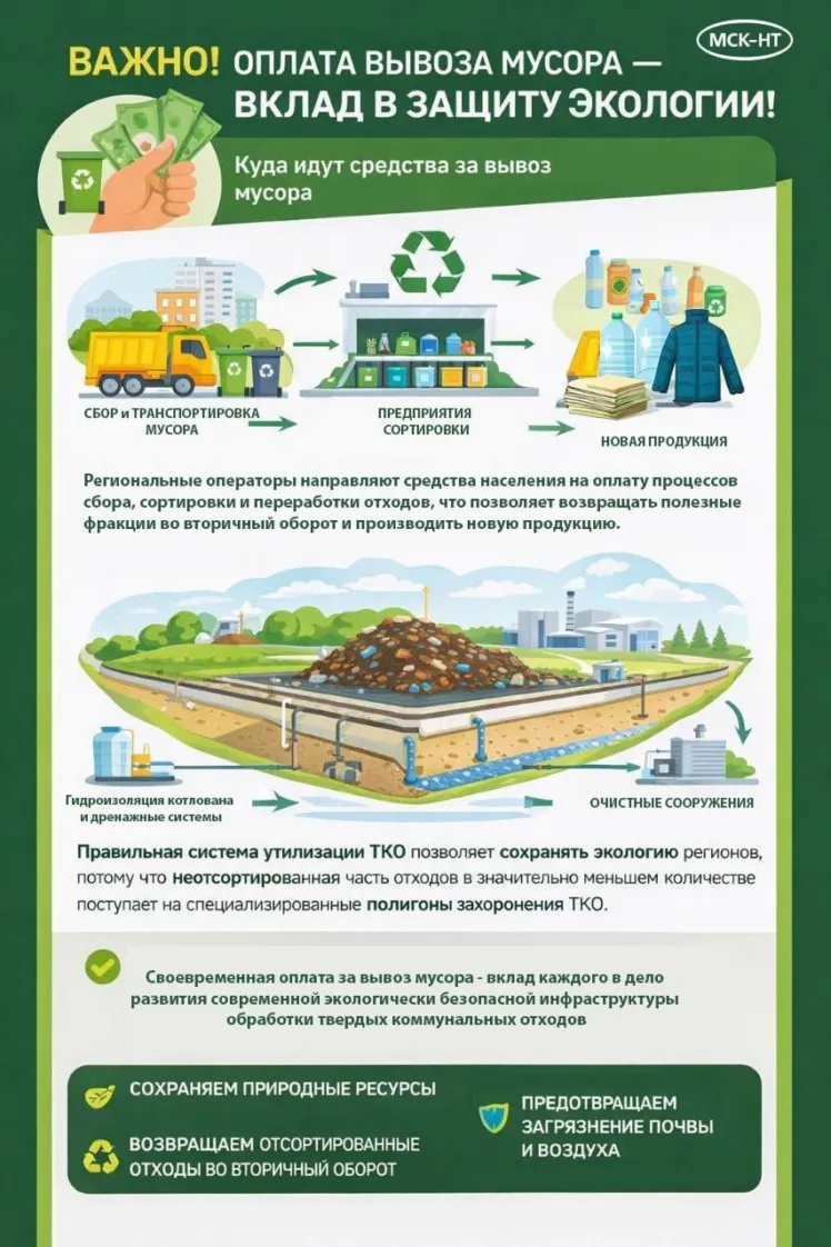 Kуда идут средства за вывоз мусора