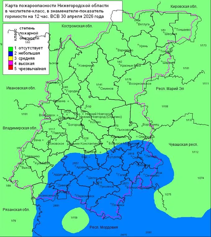 Пожароопасность в лесах